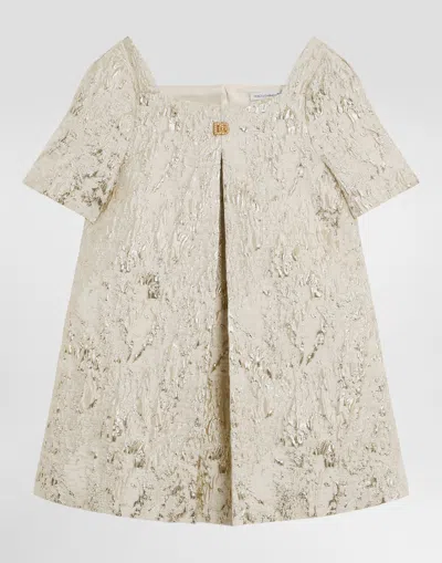Dolce & Gabbana Brocade Dress In Multi