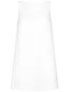 Dolce & Gabbana Short Brocade Dress With Back Neckline In White
