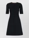 Dolce & Gabbana Brocade Dress With Fitted Waist And Textured Fabric