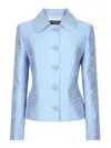 Dolce & Gabbana Brocade Jacket In Nude & Neutrals