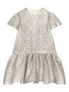Dolce & Gabbana Brocade Jacquard Dress In Silver