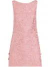 Dolce & Gabbana Short Floral Sack Dress In Pink