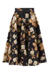 Dolce & Gabbana Brocade Midi Skirt With Structured Waistband In Multi