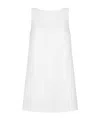 Dolce & Gabbana Short Brocade Dress With Back Neckline In White