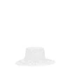Dolce & Gabbana Broderie-anglaise Cotton-blend Hat In White