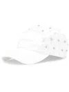 Dolce & Gabbana Cotton Embellished Floral Baseball Cap In White