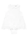 Dolce & Gabbana Broderie-anglaise Cotton Dress Set In White