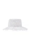 Dolce & Gabbana Broderie-anglaise Cotton-blend Hat In White