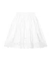 Dolce & Gabbana Broderie-anglaise Cotton Skirt In White