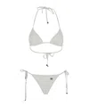 Dolce & Gabbana Embroidered Triangle Bikini In White