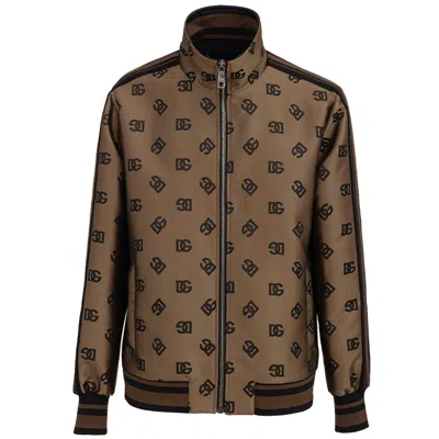 DOLCE & GABBANA BRONZE POLYESTER JACKET