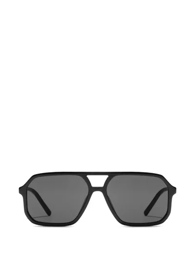 Dolce & Gabbana Browline Sunglasses In Black