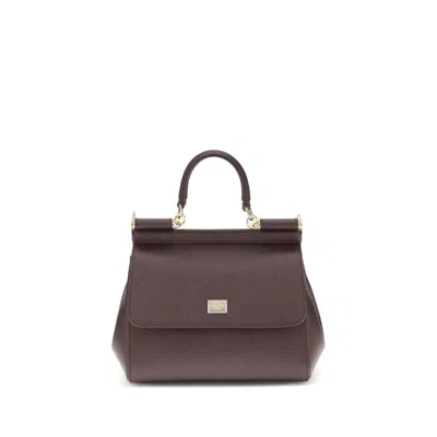 Dolce & Gabbana Brown Calf Leather Bos Taurus Shoulder Bag