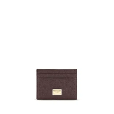 Dolce & Gabbana Brown Calf Leather Bos Taurus Wallet