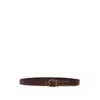 Dolce & Gabbana Man Belt Chocolate Brown Size 34 Calfskin