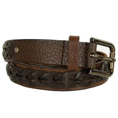 Dolce & Gabbana Brown Calfskin Belt