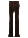 Dolce & Gabbana Women's Bell-bottom Corduroy Pants In Brown