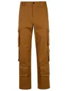 Dolce & Gabbana Logo-patch Cargo Pants In Brown