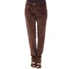 Dolce & Gabbana Brown Cotton Casual Pants In Brown