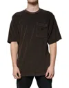 Dolce & Gabbana Brown Cotton Crew Neck Short Sleeves T-shirt In Green
