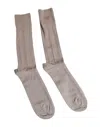 Dolce & Gabbana Brown Cotton Stretch Logo Over Calf Socks In Brown