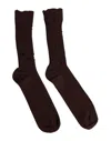 Dolce & Gabbana Brown Cotton Stretch Over The Calf Socks In Brown