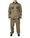 Dolce & Gabbana Brown Cotton Stretch Shirt Pants Casual Men's Set