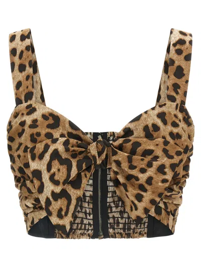 Dolce & Gabbana Brown Cotton Women's Blouse