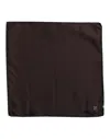 Dolce & Gabbana Brown Dg Crown Silk Square Men Foulard Men's Scarf