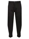 Dolce & Gabbana Brown Double Pleat Trousers Black