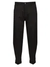 Dolce & Gabbana Brown Double Pleat Trousers Black