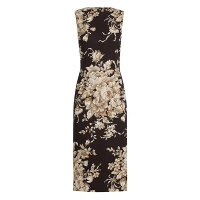 DOLCE & GABBANA DOLCE & GABBANA BROWN DRESSES - DAY DRESSES WOMEN