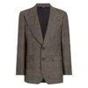 Dolce & Gabbana Single-breasted Felted Jacket In Brown