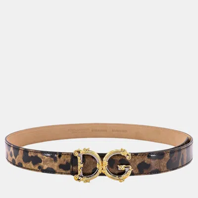 Pre-owned Dolce & Gabbana Brown Belt