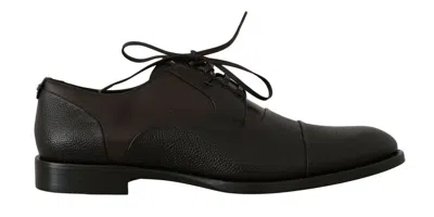 Dolce & Gabbana Brown Leather Laceups Dress Mens Men's Shoes