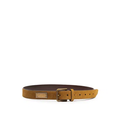 Dolce & Gabbana Brown Leather Men's Belt