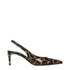 Dolce & Gabbana Closed Wool Blend Single-breasted Jacket In Animal Print