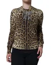Dolce & Gabbana Leopard-print Virgin Wool Cardigan