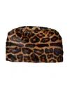 Dolce & Gabbana Brown Leopard Fur Women Bucket Hat In Brown
