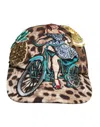 Dolce & Gabbana Brown Leopard Sequin Sicily Baseball Cap In Brown