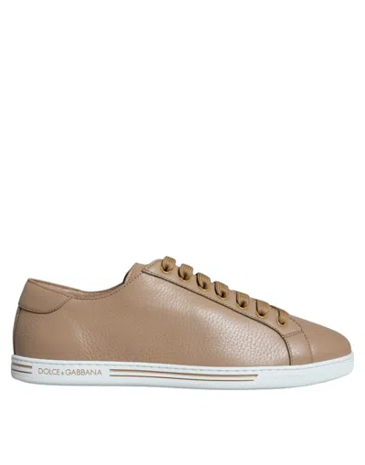 Dolce & Gabbana Brown Low Top Men Saint Tropez Trainers Shoes