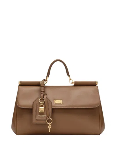 Dolce & Gabbana Brown Sicily Satchel