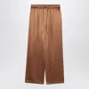 Dolce & Gabbana Dolce&gabbana Brown Silk Pyjama Trousers
