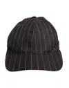 Dolce & Gabbana Brown Stripes Cotton 6 Panels Baseball Cap