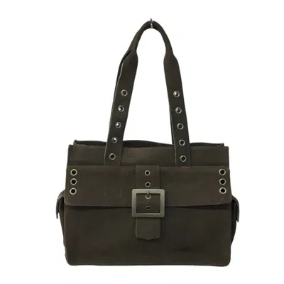 Pre-owned Dolce & Gabbana Brown Suede Leather Tote Bag ()
