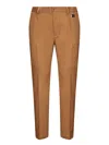 Dolce & Gabbana Cotton Trousers Featuring Belt Loops In Brown