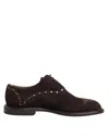 Dolce & Gabbana Brown Velvet Lace Up Oxford Dress Men's Shoes In Brown