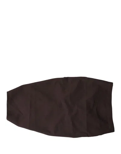 Dolce & Gabbana Brown Viscose Wide Belt Waist Cummerband Men