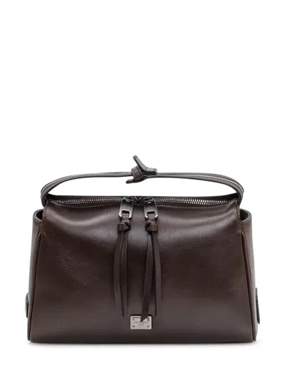 Dolce & Gabbana Brown Vittoria Medium Crossbody Bag