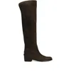 Dolce & Gabbana Over-the-knee Suede Block Heel Boots In Brown